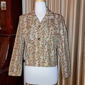 David Paul New York Button Up Jacket Petite Medium